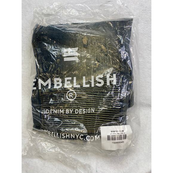 NWT Embellish Denim Lero Biker Denim (Deep Indigo), 36x34, 145$ SOLD OUT! - Picture 2 of 3